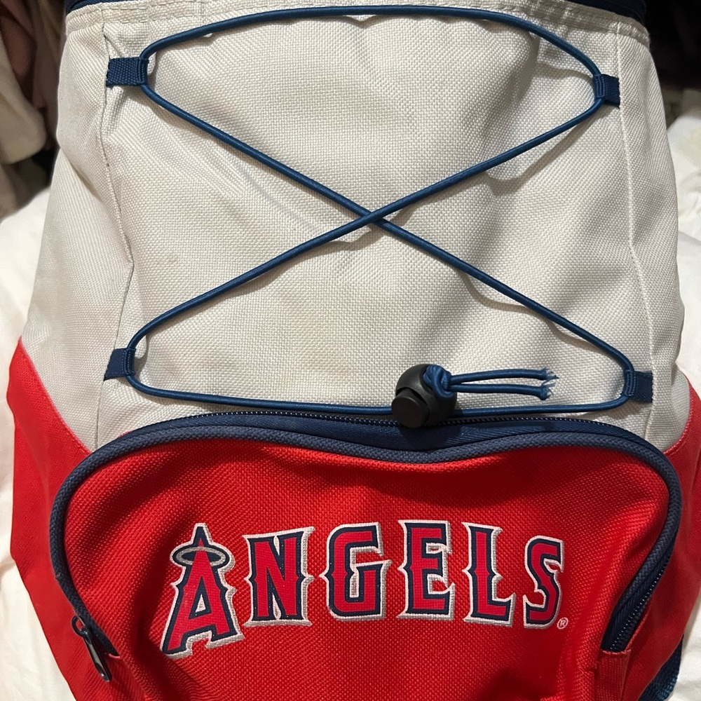 Angels Red and White Backpack